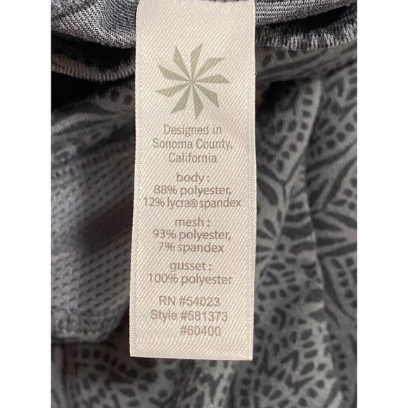 Athleta Gray Cropped Athletic Leggings Pants Back Zipper Pocket Women’s Size XS - Picture 6 of 10